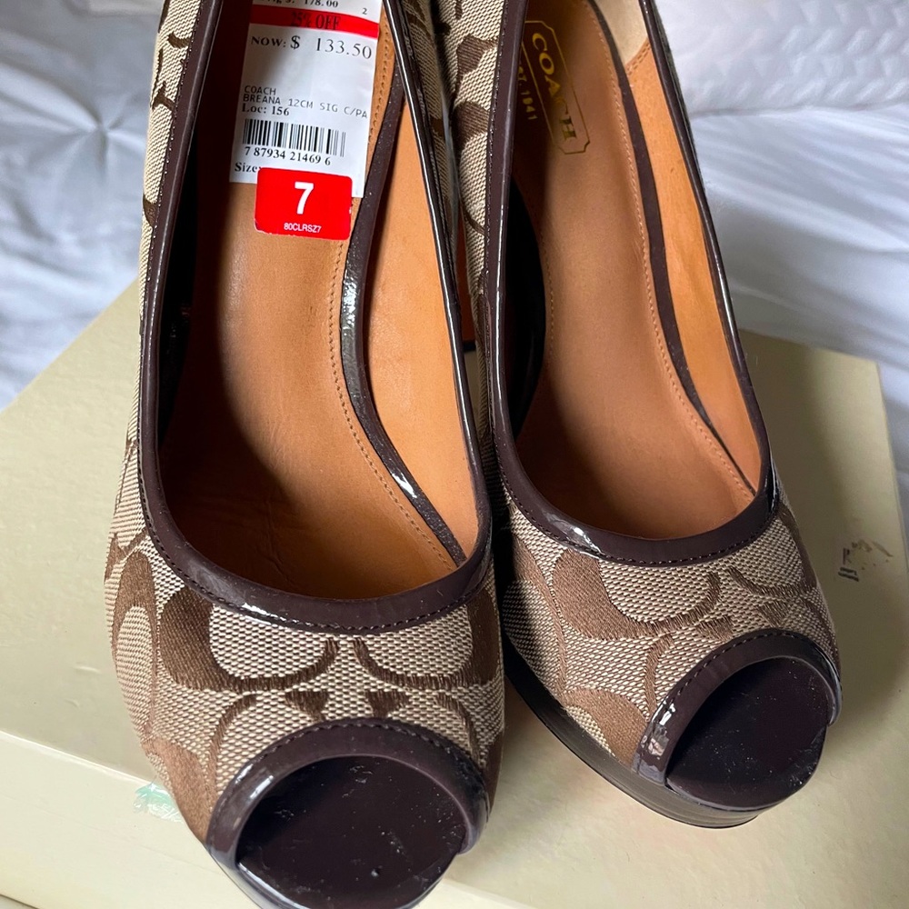 Coach high heel shoes